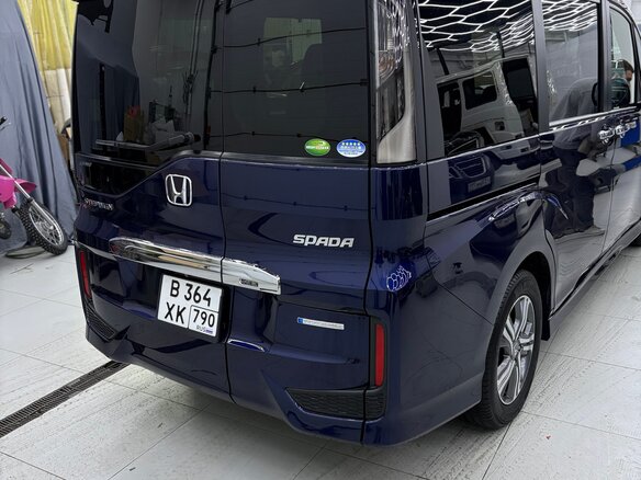 2018 Honda Stepwgn Spada V Рестайлинг, синий, 2700000 рублей - вид 2