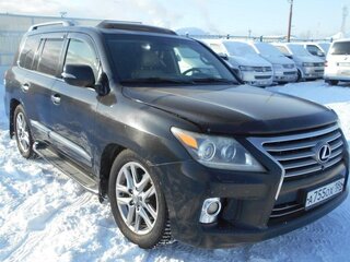 2013 Lexus LX 570 III Рестайлинг, чёрный, 2847480 рублей, вид 2