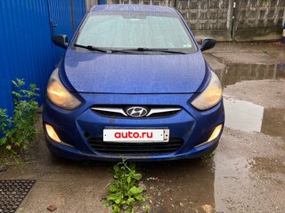 2013 Hyundai Solaris I, синий, 370000 рублей, вид 1