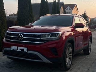 2021 Volkswagen Atlas I Рестайлинг, красный, 2340000 рублей, вид 1