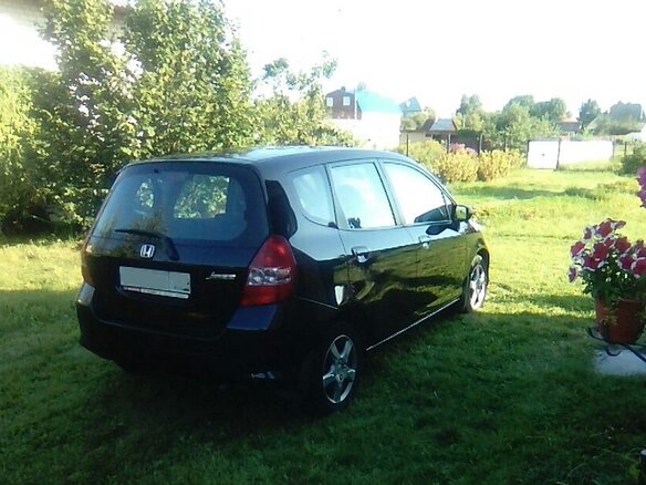 2007 Honda Jazz I Рестайлинг, чёрный