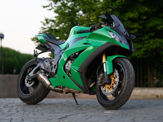 2013 Kawasaki ZX-10R Ninja, зелёный, 1150000 рублей, вид 1