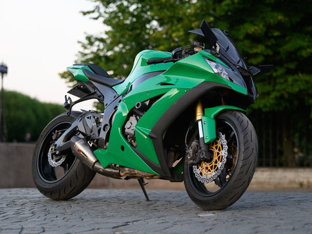 2013 Kawasaki ZX-10R Ninja, зелёный, 1150000 рублей, вид 1