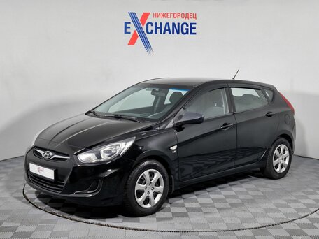 2012 Hyundai Solaris I, чёрный, 610000 рублей, вид 1