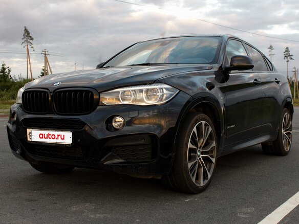 2018 BMW X6 40d II (F16), чёрный, 4150000 рублей