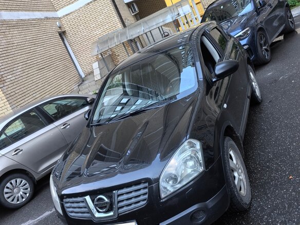 2008 Nissan Qashqai I, чёрный