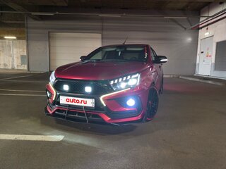 2017 Lada (ВАЗ) Vesta I, красный, 1000000 рублей, вид 4