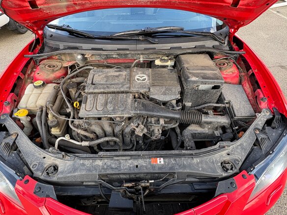 2008 Mazda 3 I (BK) Рестайлинг, красный, 420000 рублей - вид 13