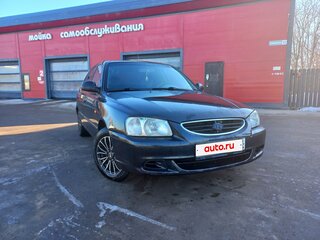 2007 Hyundai Accent ТагАЗ II, чёрный, 430000 рублей, вид 4