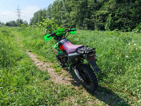 2002 Kawasaki KSR 80, зелёный, 75000 рублей, вид 2