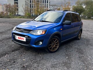 2017 Lada (ВАЗ) Kalina Cross II, синий, 600000 рублей, вид 4