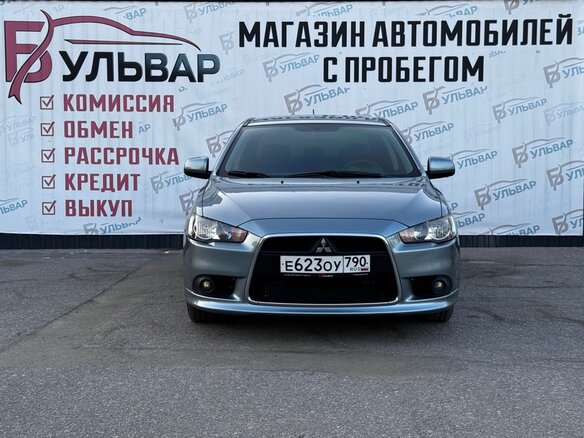 2011 Mitsubishi Lancer X Рестайлинг, серый - вид 1