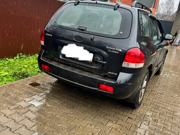 2007 Hyundai Santa Fe Classic Classic, чёрный, 450000 рублей - вид 2