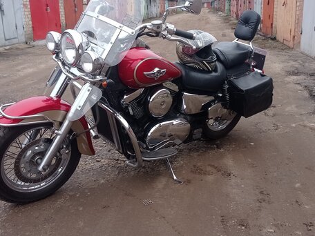 2001 Kawasaki VN1500 Vulcan, красный, 550000 рублей, вид 4