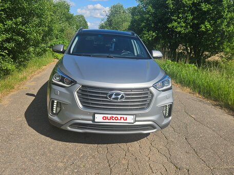 2017 Hyundai Santa Fe Grand III Рестайлинг, серый, вид 1