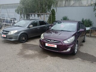2011 Hyundai Solaris I, фиолетовый, 550000 рублей, вид 3