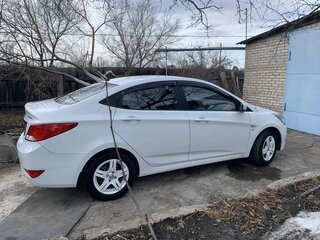 2015 Hyundai Solaris I Рестайлинг, белый, 1250000 рублей, вид 4