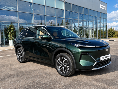 2026 Geely EX5 Гибрид EM-R, зелёный, 3829990 рублей, вид 3