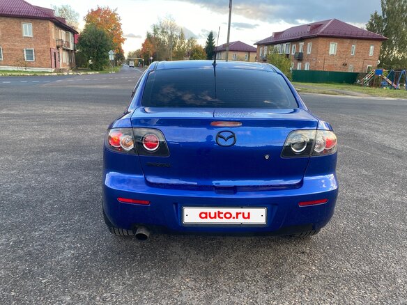 2007 Mazda 3 I (BK) Рестайлинг, синий, 500000 рублей - вид 6