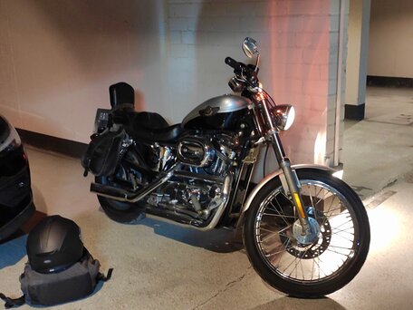 2003 Harley-Davidson Sportster 1200, серебристый, 800000 рублей, вид 2