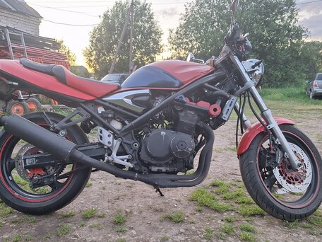 1997 Suzuki Bandit GSF 400, красный, 150000 рублей, вид 2