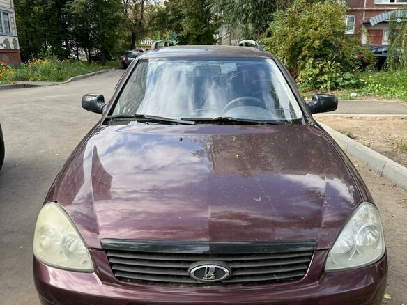2011 Lada (ВАЗ) Priora I, пурпурный, 250000 рублей - вид 1