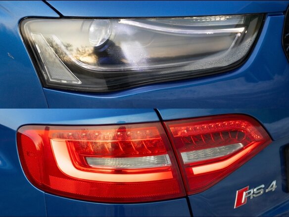 2013 Audi RS 4 III (B8), синий, 4900000 рублей - вид 8
