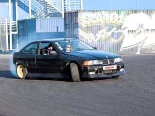 1997 BMW 3 серии Compact 316i III (E36), чёрный, 1100000 рублей, вид 5