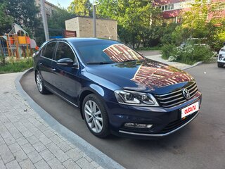 2014 Volkswagen Passat B7, синий, 1620000 рублей, вид 2