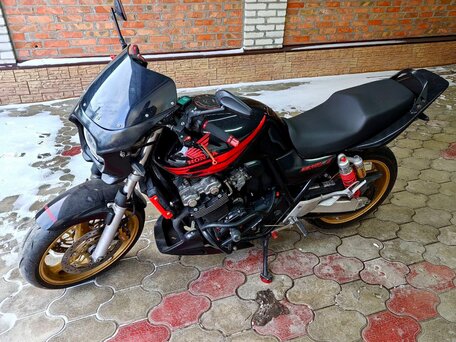 2002 Honda CB 400 Super Four, чёрный, 380000 рублей, вид 3