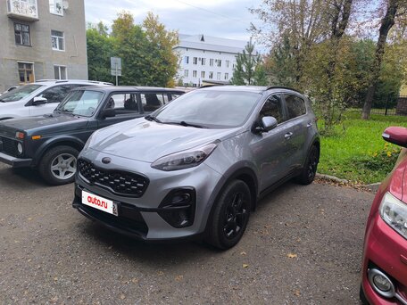 2021 Kia Sportage IV Рестайлинг, серый, вид 3