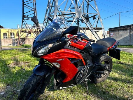 2014 Kawasaki ER-6F (Ninja 650R), пурпурный, 550000 рублей, вид 1