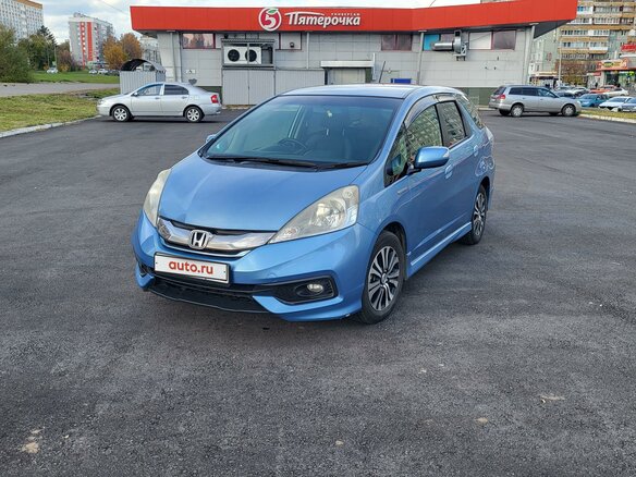2014 Honda Fit Shuttle I Рестайлинг, голубой, 1100000 рублей - вид 3