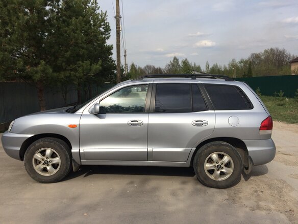 2008 Hyundai Santa Fe, серебристый - вид 2