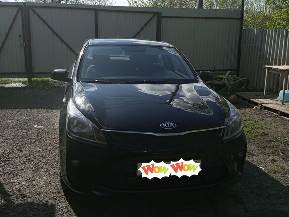 2018 Kia Rio IV, чёрный, 1360000 рублей
