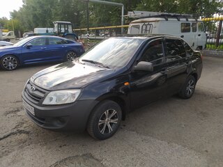 2013 Lada (ВАЗ) Granta I, чёрный, 420000 рублей, вид 2