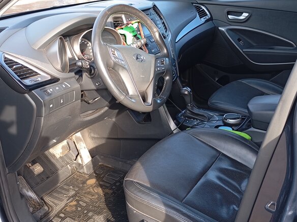 2015 Hyundai Santa Fe III, синий, 1550000 рублей - вид 16