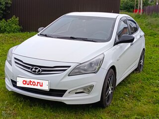 2015 Hyundai Solaris I Рестайлинг, белый, 820000 рублей, вид 1