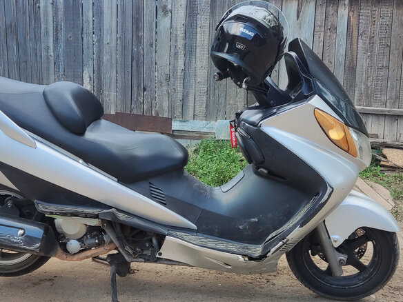 2003 Suzuki Burgman (SkyWave) 400, серебристый, 180000 рублей - вид 5