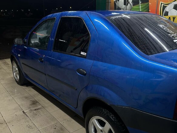 2006 Renault Logan I, синий, 200000 рублей - вид 6