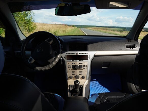 2008 Opel Astra H Рестайлинг, синий, 435000 рублей - вид 10