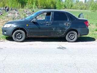 2013 Lada (ВАЗ) Granta I, чёрный, 160000 рублей, вид 2