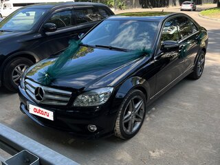 2007 Mercedes-Benz C-Класс 180 Kompressor III (W204), чёрный, 1090000 рублей, вид 2