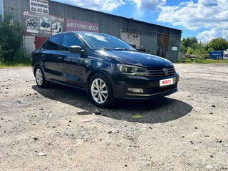 2016 Volkswagen Polo V Рестайлинг, чёрный, 790000 рублей, вид 2