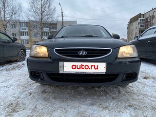 2008 Hyundai Accent ТагАЗ II, чёрный, 350000 рублей, вид 4