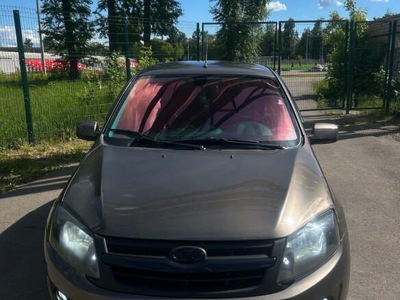 2013 Lada (ВАЗ) Granta I, коричневый, 465000 рублей - вид 1