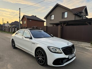 2014 Mercedes-Benz S-Класс AMG 63 AMG Long III (W222, C217), белый, 3500000 рублей, вид 4