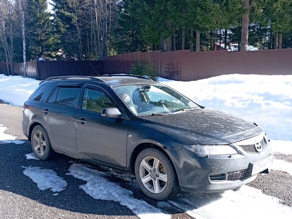 2007 Mazda 6 I (GG) Рестайлинг, чёрный, 375000 рублей - вид 2