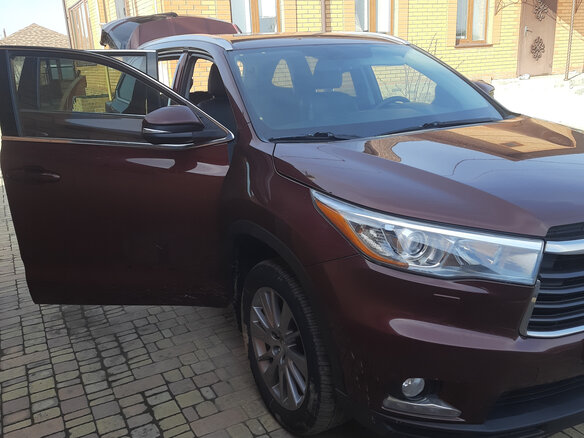 2014 Toyota Highlander III (XU50), красный, 2780000 рублей - вид 11