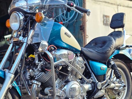 1995 Yamaha XV1100 Virago, зелёный, 315000 рублей, вид 5